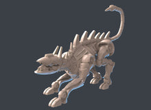 Load image into Gallery viewer, Cyber Dog | Cyber Hound | Robot Dog | Mechanical Dog | Police Dog | Cyberpunk Miniatures | Science Fiction Terrain | Space Terrain | 32mm

