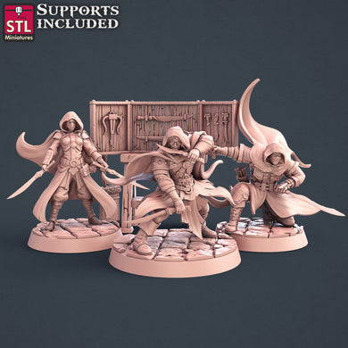 Assassin Miniature | Rogue Miniature | Weapon Rack | Assassin's Creed | Ezio Auditore | DnD | Dungeons and Dragons | RPG | Assassin/Rogue