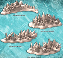 Load image into Gallery viewer, Ice Salamander | Ice Lizard | Lizard Mount | Ice Crystals | Frost Lizard | Frozen Creature | Huge Creature | Tundra Terrors| DnD | 32mm
