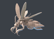 Load image into Gallery viewer, Giant Frost Hornet Miniature | Giant Hornet | Giant Wasp | Flying Creature | Snow Creature | Medium Ice Creature | Tundra Terrors| DnD| 32mm
