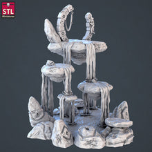 Load image into Gallery viewer, Druid Miniatures Set 3/Floating Islands/Runic Glade/Faerie Circle/Tabletop Terrain/Scatter Terrain/Dungeons and Dragons/Pathfinder/RPG
