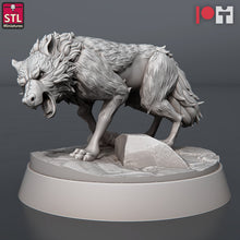 Load image into Gallery viewer, Werewolf Miniatures | Werewolves | Wolf Miniatures | Wolves | Dire Wolves | Wild Dogs | Curse of Strahd | DnD | Dungeons and Dragons | RPG
