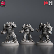 Load image into Gallery viewer, Coal Golem | Rock Golem | Clay Golem | Stone Golem | Frostgrave | 32mm | RPG | Dungeons and Dragons | DnD

