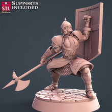 Load image into Gallery viewer, City Guard Set - Guard Patrol - Ballista - Guard Commander - Message Board - Bounty Board - Tabletop Terrain/DnD/Miniatures /DnD/Pathfinder
