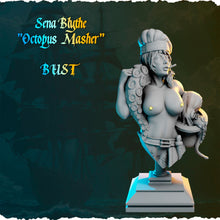 Load image into Gallery viewer, Pirate Statue Set 3 - Ladies of the Sea 3inch Busts - 75mm Bust with Stand - Female Pirates - Pirate Bust Set | Topless Pirates | NSFW
