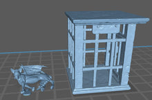 Load image into Gallery viewer, Exotic Pet Vendor | Magical Creature Shop | Traveling Shop | Familiar Shop | Pseudodragon |Scatter Terrain | Dungeons and Dragons | RPG | 5e
