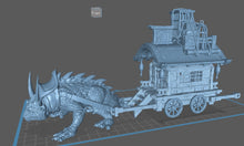 Load image into Gallery viewer, Exotic Pet Vendor | Magical Creature Shop | Traveling Shop | Familiar Shop | Pseudodragon |Scatter Terrain | Dungeons and Dragons | RPG | 5e
