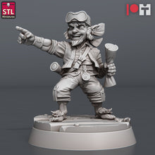 Load image into Gallery viewer, Airship Miniatures Set - Airship Crew - Boat Crew - Sailors - Seamen - Mechanic - Halfling - Pirate RPG Minis | Dungeons and Dragons | 5e |
