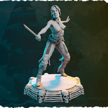 Load image into Gallery viewer, Pirate Miniatures Set 1 - Ladies of the Sea - Female Pirates - Pirate RPG Minis | Dungeons and Dragons | 5e | Topless Pirates | NSFW Pirates
