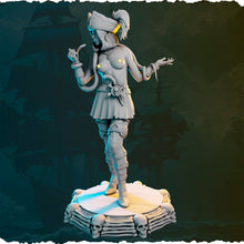 Load image into Gallery viewer, Pirate Miniatures Set 3 - Ladies of the Sea - Female Pirates - Pirate RPG Minis | Dungeons and Dragons | 5e | Topless Pirates | NSFW Pirates
