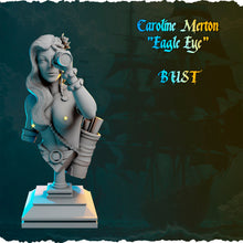 Load image into Gallery viewer, Pirate Statue Set 1 - Ladies of the Sea 3inch Busts - 75mm Bust with Stand - Female Pirates - Pirate Bust Set | Topless Pirates | NSFW
