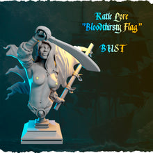 Load image into Gallery viewer, Pirate Statue Set 2 - Ladies of the Sea 3inch Busts - 75mm Bust with Stand - Female Pirates - Pirate Bust Set | Topless Pirates | NSFW
