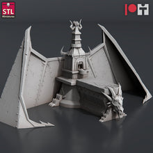 Load image into Gallery viewer, Dragonborn Blacksmith | Traveling Blacksmith Shop | Forge- Tabletop Terrain | Scatter Terrain | Dungeons and Dragons | Pathfinder | RPG | 5e
