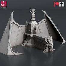 Load image into Gallery viewer, Dragonborn Blacksmith | Traveling Blacksmith Shop | Forge- Tabletop Terrain | Scatter Terrain | Dungeons and Dragons | Pathfinder | RPG | 5e

