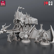 Load image into Gallery viewer, Dragonborn Blacksmith | Traveling Blacksmith Shop | Forge- Tabletop Terrain | Scatter Terrain | Dungeons and Dragons | Pathfinder | RPG | 5e
