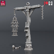 Load image into Gallery viewer, Bugbear Hangman | Executioner | Gallows | Hangman&#39;s Platform | Morgue Cart | Cofins | Curse of Strahd | 5e Miniatures | Dungeons and Dragons
