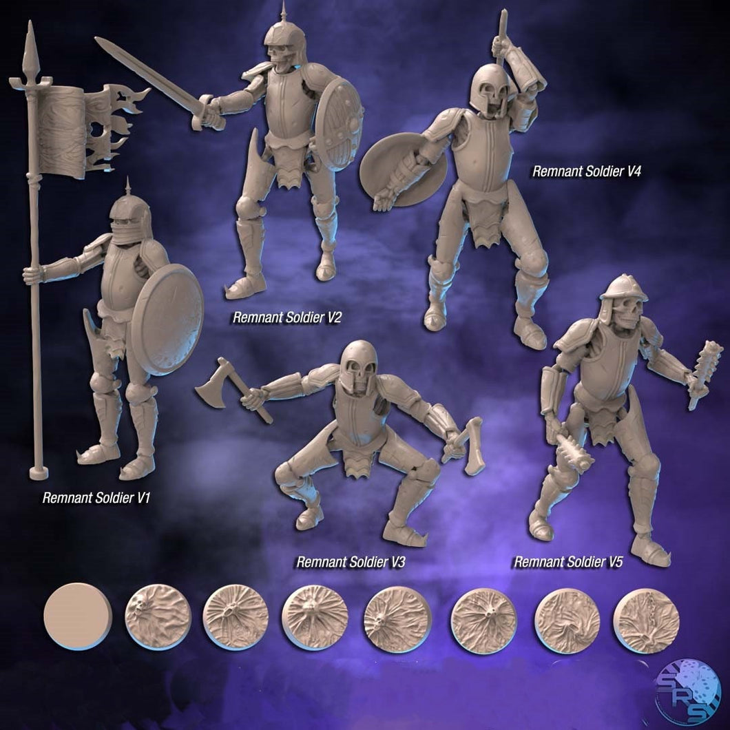 Skeleton Soldier Miniature | Revenant | Zombie Knight | Undead | Curse of Strahd | 32mm | RPG | Dungeons and Dragons | 5e DnD | Pathfinder