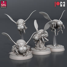 Load image into Gallery viewer, Giant Fly Set | Giant Flies | Giant Insects | Giant Bugs | Frostgrave | Fly Swarm | Pathfinder | RPG | Dungeons and Dragons | DnD 5e

