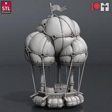 Load image into Gallery viewer, Air Balloon Miniature- Hot Air Balloon - Flying Boat - Flying Ship - Airship - Pirate RPG | Storm King&#39;s Thunder | Dungeons and Dragons | 5e
