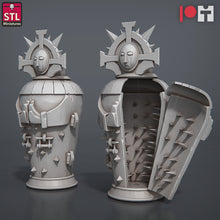 Load image into Gallery viewer, Inquisitor Miniature Set | Armored Carriage/Wagon | Iron Maiden | Torture Wheel | Scatter Terrain | Dungeons and Dragons | DnD 5e | RPG
