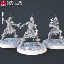 Load image into Gallery viewer, Skeleton Army Miniature Set | Mounted Skeleton | Revenant | Undead | Curse of Strahd | 32mm | RPG | Dungeons and Dragons | DnD | Pathfinder
