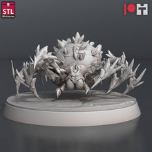 Load image into Gallery viewer, Ice Spider Miniature Set | Frost Spider | Giant Spider | Snow Spider | Wolf Spider | 5E | Dungeons and Dragons |Pathfinder |DnD |5th Edition
