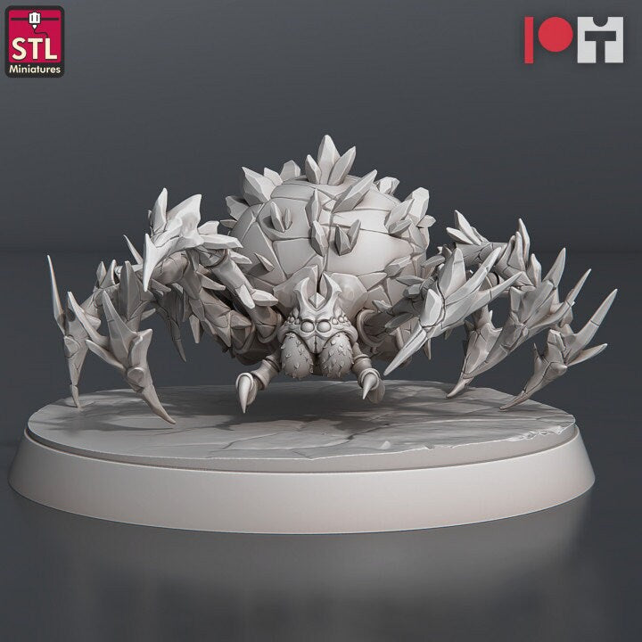 Ice Spider Miniature Set | Frost Spider | Giant Spider | Snow Spider | Wolf Spider | 5E | Dungeons and Dragons |Pathfinder |DnD |5th Edition