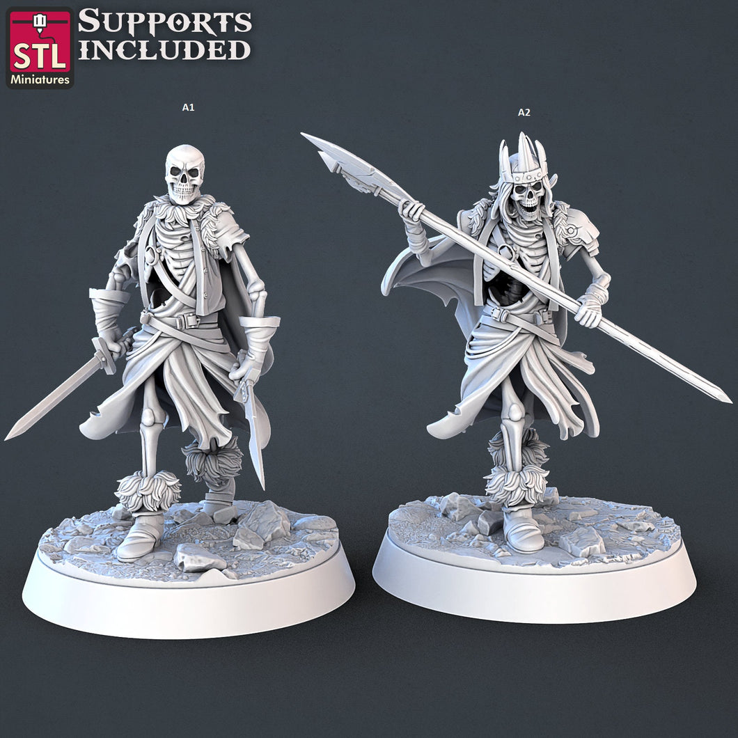 Skeleton Army Miniature Set | Mounted Skeleton | Revenant | Undead | Curse of Strahd | 32mm | RPG | Dungeons and Dragons | DnD | Pathfinder