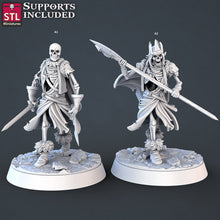 Load image into Gallery viewer, Skeleton Army Miniature Set: 32mm Resin Undead RPG Miniatures
