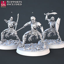 Load image into Gallery viewer, Skeleton Army Miniature Set | Mounted Skeleton | Revenant | Undead | Curse of Strahd | 32mm | RPG | Dungeons and Dragons | DnD | Pathfinder
