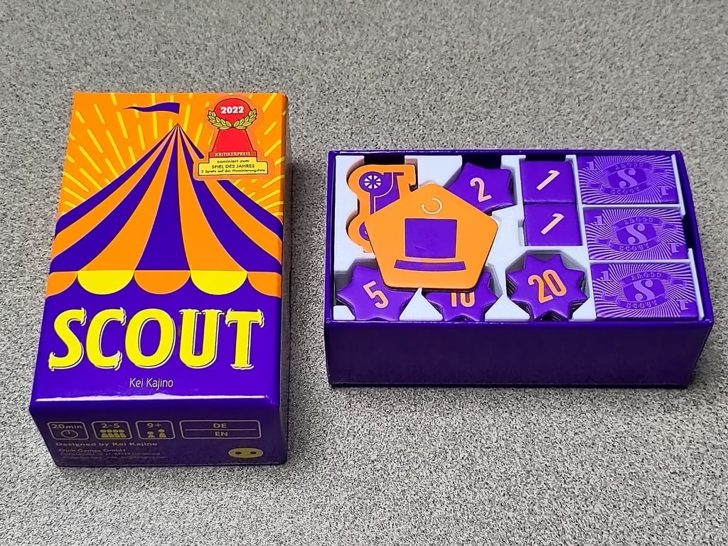 Scout Insert - Scout Box Insert - Oink Games Box Insert - Board Game O ...
