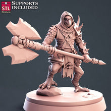 Load image into Gallery viewer, Kenku Miniatures Set | Aarakocra Set | Kenku Ranger | Kenku Mount | Axebeak | Kenku Diorama | Tabletop Terrain | DnD | Miniatures | DnD 5E
