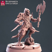 Load image into Gallery viewer, Kenku Miniatures Set | Aarakocra Set | Kenku Ranger | Kenku Mount | Axebeak | Kenku Diorama | Tabletop Terrain | DnD | Miniatures | DnD 5E
