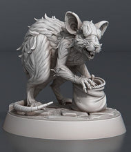 Load image into Gallery viewer, Giant Rats Set: 32mm Resin Miniatures for DnD, Pathfinder, Giant Mice, D&amp;D
