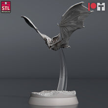 Load image into Gallery viewer, Vampire Bat Miniature Set: Giant Bat, 32mm Resin RPG Model, D&amp;D, Pathfinder
