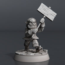 Load image into Gallery viewer, Rioter Miniature Set: Protesters, ABS-Like Resin, Townsfolk, Barricade Terrain, D&amp;D, Pathfinder
