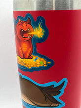 Load image into Gallery viewer, Baby Red Dragon Sticker - Red Dragon Diecut Sticker - Baby Themberchaud Sticker - Dragon Sneeze Sticker - DnD Monster Sticker - DnD 5E
