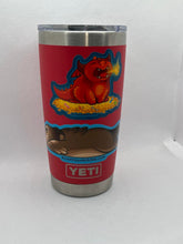 Load image into Gallery viewer, Baby Red Dragon Sticker: Baby Themberchaud, Sneezing Fire, DnD Monster
