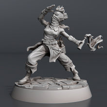 Load image into Gallery viewer, Rioter Miniature Set: Protesters, ABS-Like Resin, Townsfolk, Barricade Terrain, D&amp;D, Pathfinder
