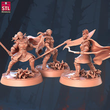 Load image into Gallery viewer, Elf Camp Set | Elf War Camp | Elf Tent | Elf Fighter | Elf Warrior | Elf Woman | Elf Ranger | Dungeons and Dragons | 5E | 5th Edition
