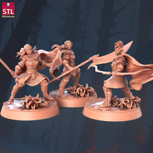 Load image into Gallery viewer, Elf War Camp Set: ABS-Like Resin Miniatures for D&amp;D, 32mm, Pathfinder
