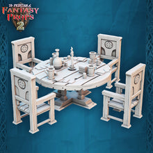 Load image into Gallery viewer, Tavern Miniature Set 2: 32mm Resin Inn - DnD Tabletop Terrain, D&amp;D, Pathfinder

