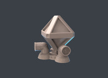 Load image into Gallery viewer, Spaceport Set 2 | Holographic Planet | Fuel Depot | Welcome Center | Sci-Fi Terrain | Science Fiction Terrain | Cyberpunk Terrain | RPG
