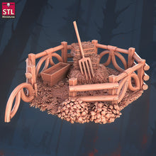 Load image into Gallery viewer, Elf Camp Set | Elf War Camp | Elf Tent | Elf Fighter | Elf Warrior | Elf Woman | Elf Ranger | Dungeons and Dragons | 5E | 5th Edition
