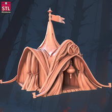 Load image into Gallery viewer, Elf War Camp Set: ABS-Like Resin Miniatures for D&amp;D, 32mm, Pathfinder
