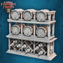 Load image into Gallery viewer, Tavern Miniature Set 2 | Inn Set | Bar Set | Ale House | DnD 5E | Tabletop Terrain | Scatter Terrain | Dungeons and Dragons| Pathfinder| RPG
