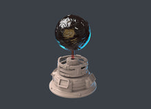 Load image into Gallery viewer, Spaceport Set 2 | Holographic Planet | Fuel Depot | Welcome Center | Sci-Fi Terrain | Science Fiction Terrain | Cyberpunk Terrain | RPG
