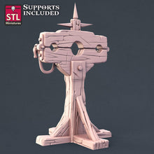 Load image into Gallery viewer, Executioner Set | Guillotine | Stocks | Headsman | Headman&#39;s Axe | Curse of Strahd | DnD | 5e Miniatures | Dungeons and Dragons | RPG
