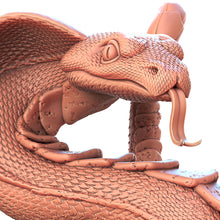 Load image into Gallery viewer, Giant Snake Miniature Set | Undead Snake | Ghoul Snake | Poisonous Snake | DnD | Dungeons and Dragons | 5e | Scatter Terrain
