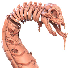 Load image into Gallery viewer, Giant Snake Miniature Set | Undead Snake | Ghoul Snake | Poisonous Snake | DnD | Dungeons and Dragons | 5e | Scatter Terrain
